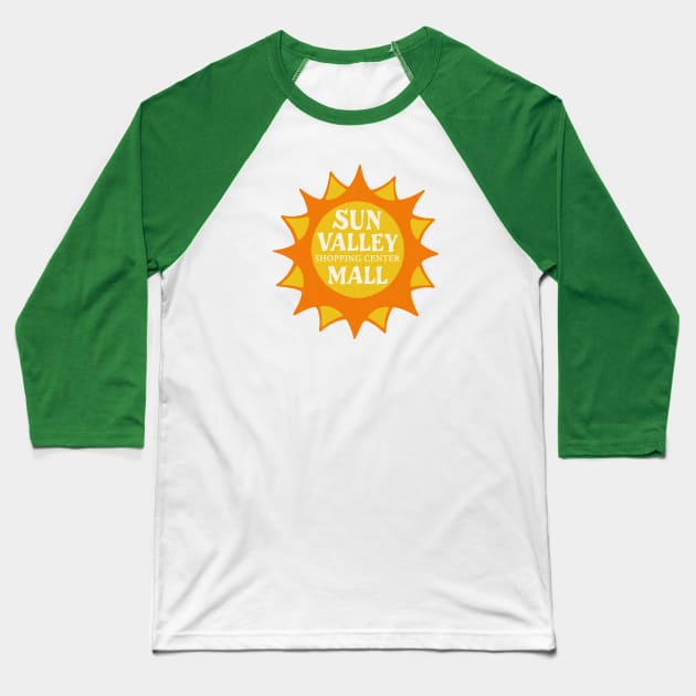 Retro Sun Valley Mall - Harlington, Texas Baseball T-Shirt by Turboglyde